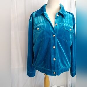 Women's XL crushed velvet jacket